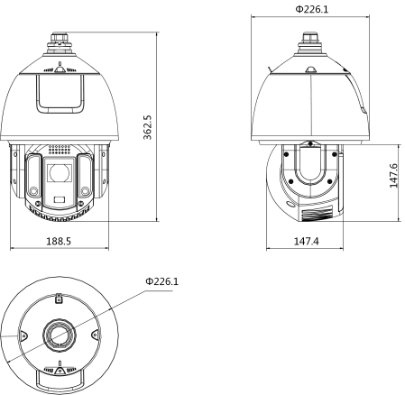 iDS-2DC7S420MW-A外形尺寸