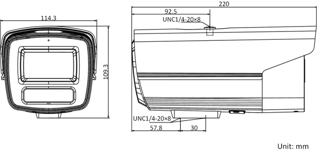 DS-2CD2T28F(D)WD-LS产品尺寸