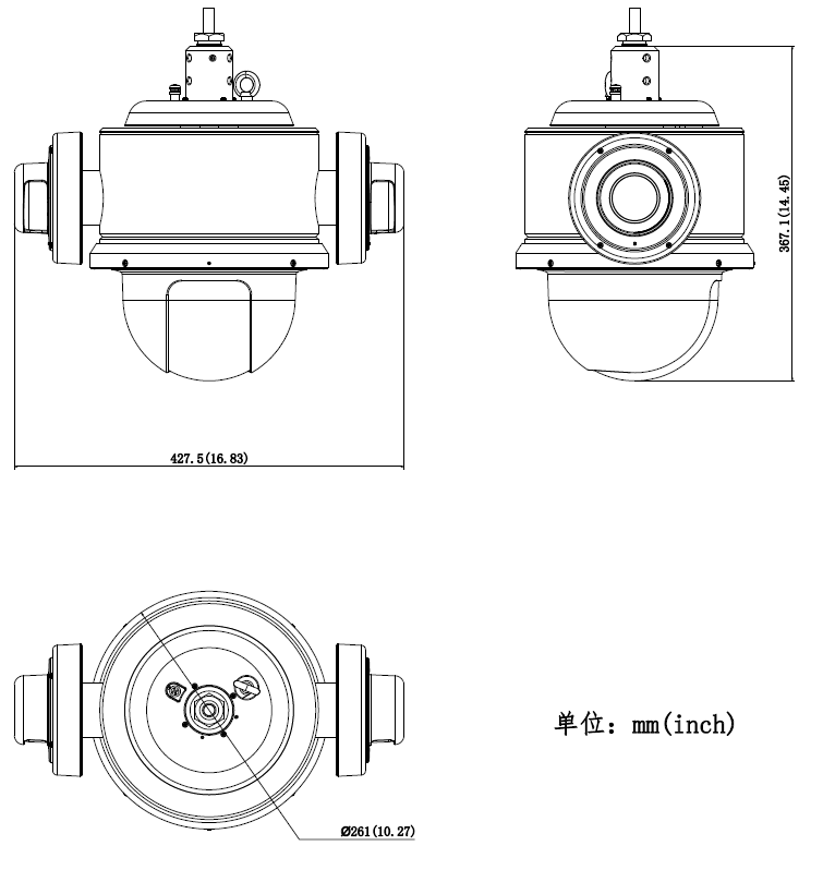 iDS-2DF8425I-CX(T5CF)产品尺寸