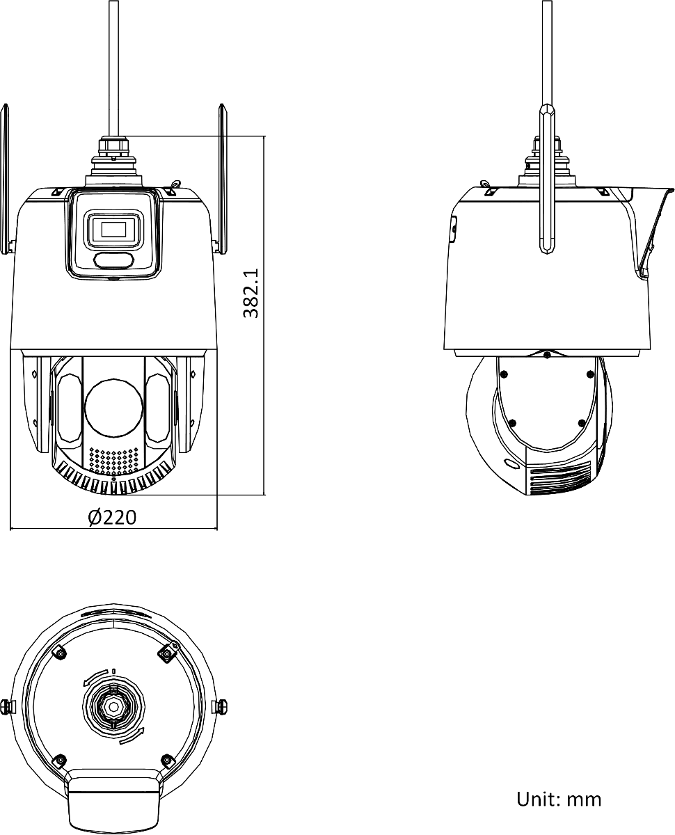 iDS-2SE7C144MW-DB/GLT产品尺寸