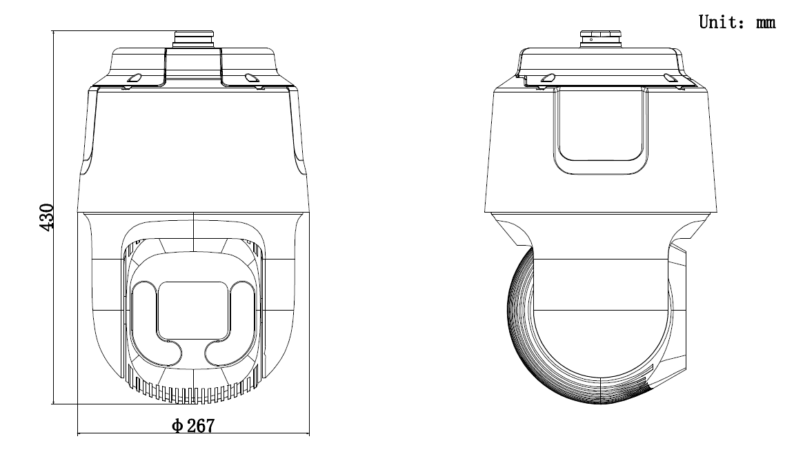 iDS-2DF8C845I5XS-AFW/SP(T5)产品尺寸