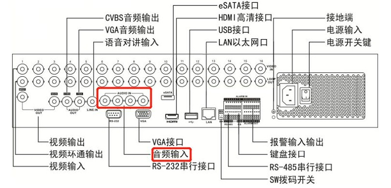 海康威视录像机声音设置方法