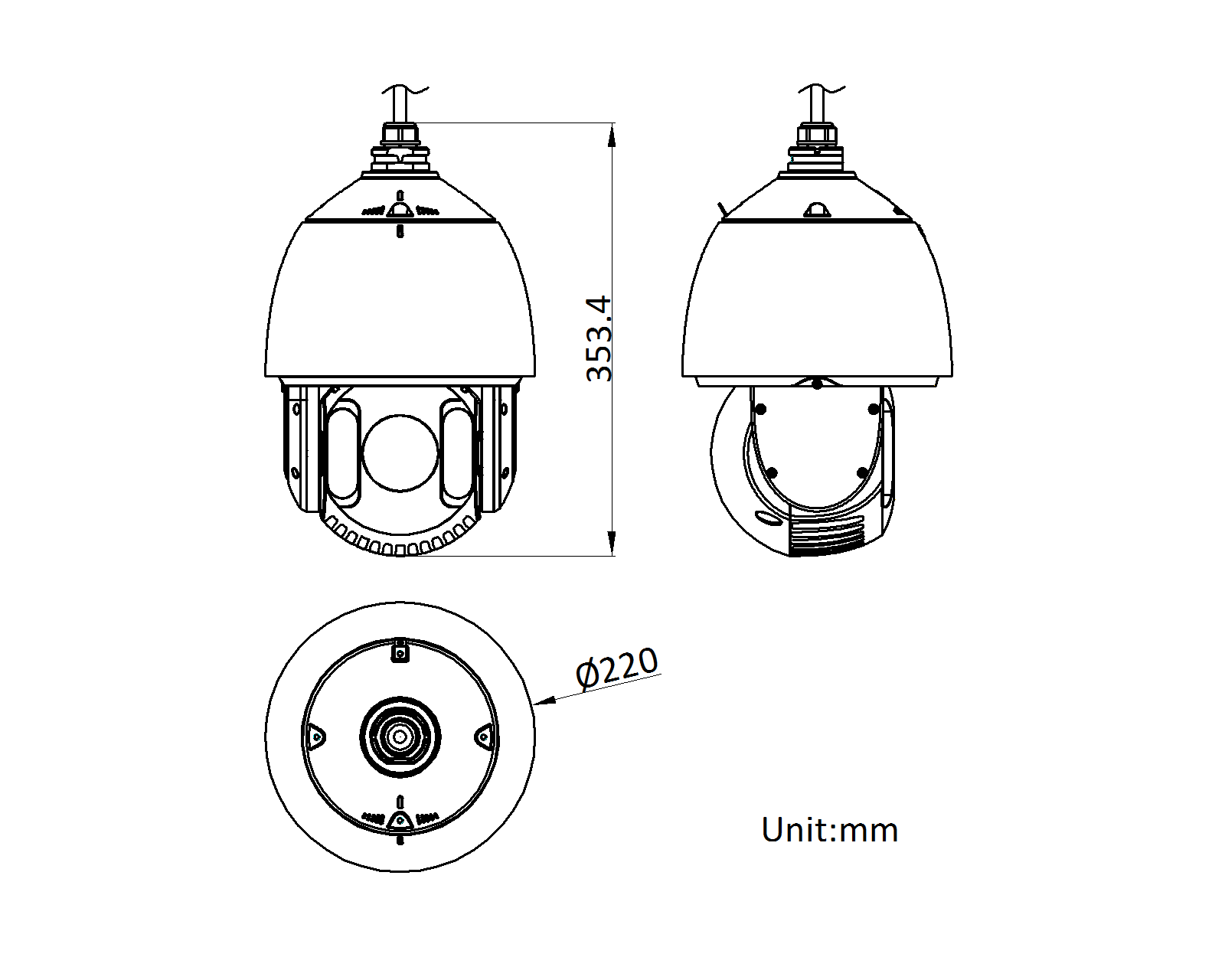 DS-2DE7440IW-A(T5)产品尺寸