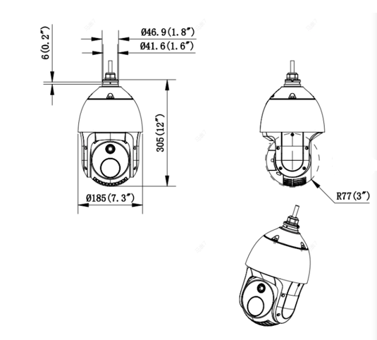 DS-2TD4228T-3/Q产品尺寸