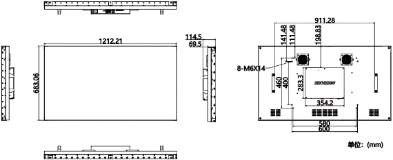 DS-D2055NL-E/G产品尺寸