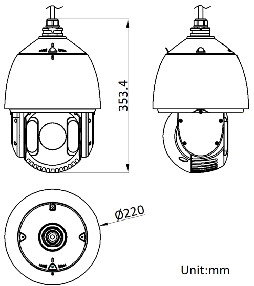 iDS-2DE7223IW-A(T5)产品尺寸