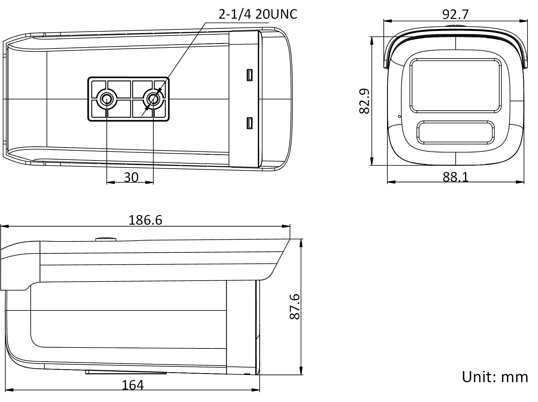 DS-2CD2T46(F)(D)WDV3-I3/5(S)产品尺寸