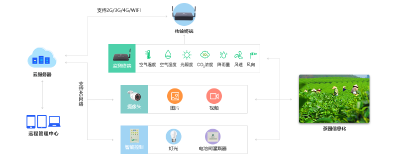 茶园智能监控解决方案架构